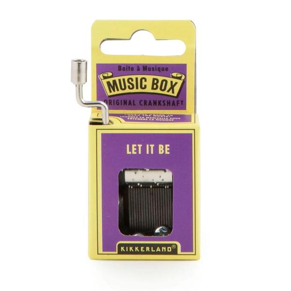 8.9" Let It Be Crank Galvanized Steel Music Box