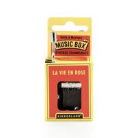 Kikkerland 8.9" La Vie En Rose Crank Galvanized Steel Music Box