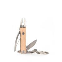 Kikkerland 3" Natural Wood Mini Keychain Pliers