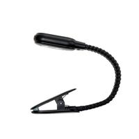 Kikkerland Black Rechargeable USB 2 Brightness Levels Clamp Book Light