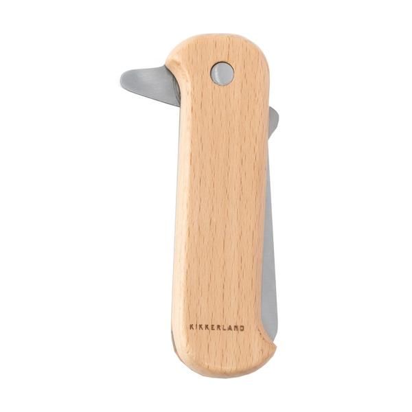Beachwood Handle Foldable Garden Pocket Knife
