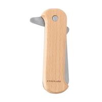 Kikkerland Beachwood Handle Foldable Garden Pocket Knife