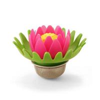 Kikkerland 4.33" Multicolor Lotus Tea Infuser