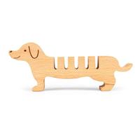 Kikkerland Wooden Dog Multi Cord Holder