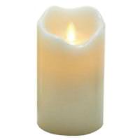 Kurt S. Adler 5" White Wavy Edge Battery Operated LED Candle Light with Timer