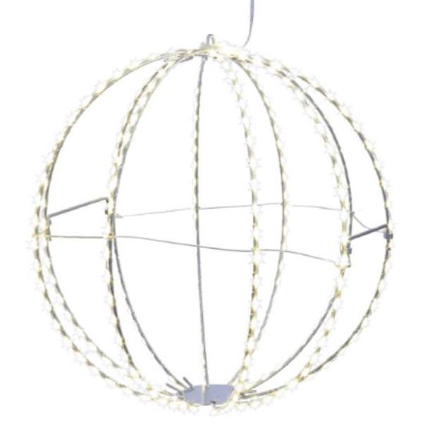 12" 280 Light Warm White Foldable Sphere LED Christmas Light