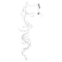 Kurt S. Adler 6' Artificial White Wire 60 Lights Battery Operated LED Lighted Garland (Convertible to Electric with Included Adapter)