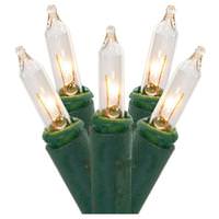 View 100 Light 36' Green Wire Clear Miniature String with 5.5" Spacing