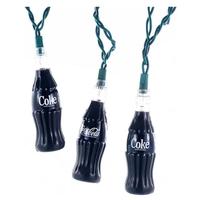 Kurt S. Adler 10 Light 12' Green Wire Coca-Cola Bottle String Set
