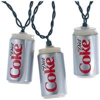 Kurt S. Adler 10 Light 12' Green Wire Coca Cola® Diet Coke Can String Set