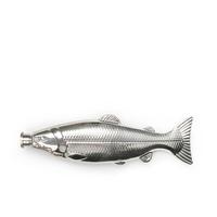 Kikkerland 5oz 9" Stainless Steel Fish Flask 