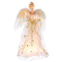 Kurt S. Adler 10 Light 16" Angel Christmas Tree Topper