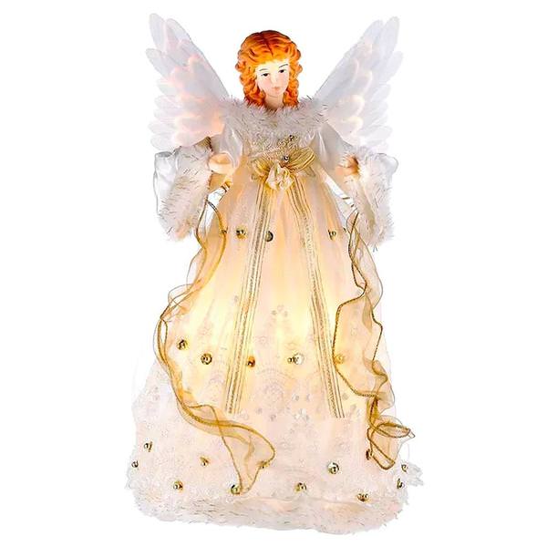 10 Light 14" Angel Christmas Tree Topper