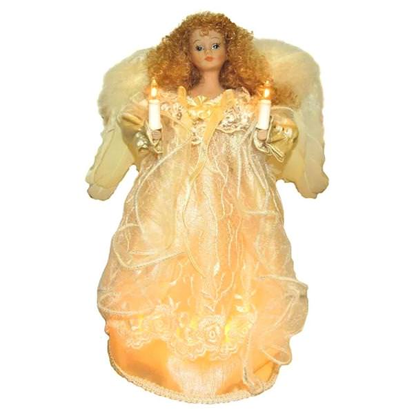 10 Light 12" Angel Christmas Tree Topper
