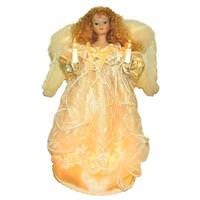Kurt S. Adler 10 Light 12" Angel Christmas Tree Topper
