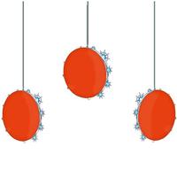 Kurt S. Adler 3 Red Disc LED Snowfall Light Set