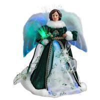 Kurt S. Adler 10 Light 12" Angel Christmas Tree Topper