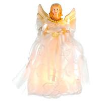 Kurt S. Adler 10 Light 10" Angel Christmas Tree Topper