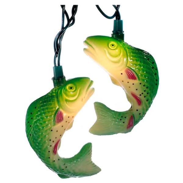 10 Light Green Wire Trout String Set