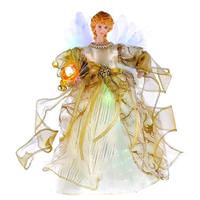 Kurt S. Adler 7 Light 12" Angel Christmas Tree Topper