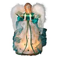 Kurt S. Adler 10 Light 12" Irish Angel Christmas Tree Topper