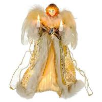 Kurt S. Adler 10 Light 10" Angel Christmas Tree Topper