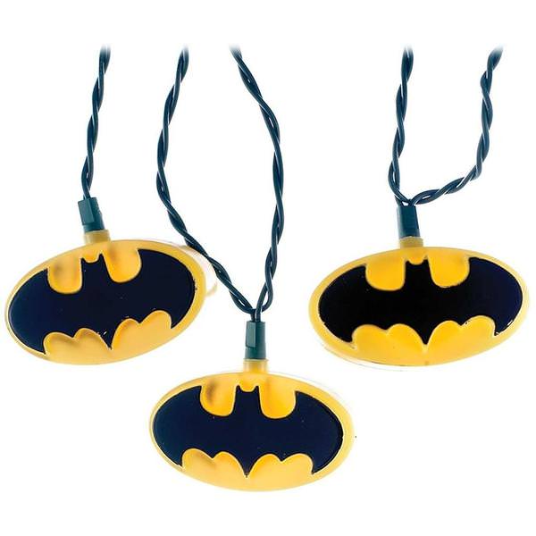 10 Light 12' Green Wire Batman String Set