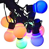 Kurt S. Adler 10 Light 17' Green Wire Multi-Color Plastic String Set