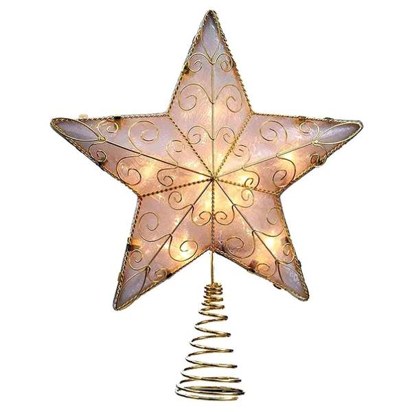 10 Light 8.5" Star Christmas Tree Topper