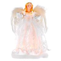 Kurt S. Adler 10 Light 12" Angel Christmas Tree Topper