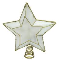 Kurt S. Adler 10 Light 12" Metal Shimmer Star Tree Topper