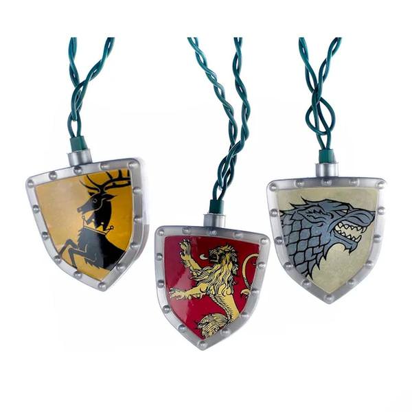 11.5' 10 Light Green Wire Game Of Thrones™ Shield String Set