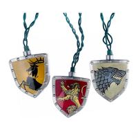 Kurt S. Adler 11.5' 10 Light Green Wire Game Of Thrones™ Shield String Set