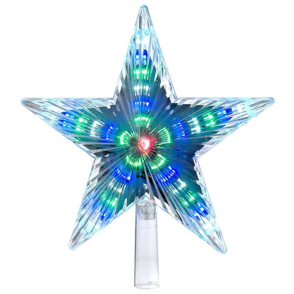 31 Light 8.5" Color Changing LED Star Christmas Tree Topper