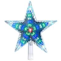 Kurt S. Adler 31 Light 8.5" Color Changing LED Star Christmas Tree Topper