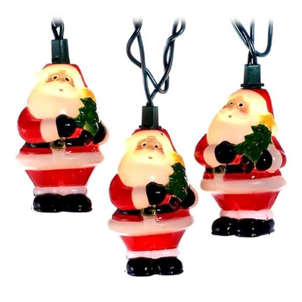 10 Light 12' Santa String Set