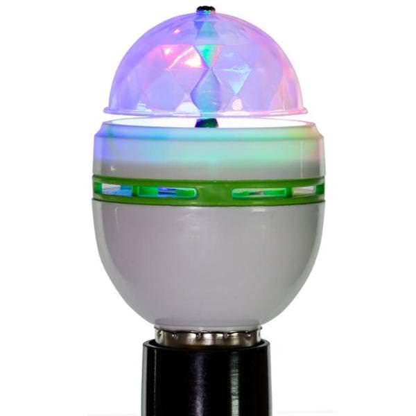 4" Full Color Rotating Projection Disco Lamp