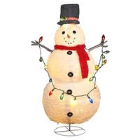 Kurt S. Adler 48" Snowman 60 Clear Incandescent Lights Lighted Sculpture