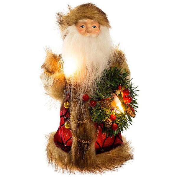 10 Light 10" Santa Claus Christmas Tree Topper