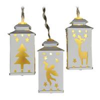 Kurt S. Adler 10 Light 6' Battery Operated Mini Holiday Lantern String Set