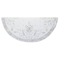 Kurt S. Adler 48" Silver Embroidery Tree Skirt