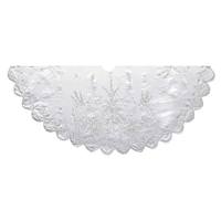 Kurt S. Adler 48" Silver Embroidery Tree Skirt