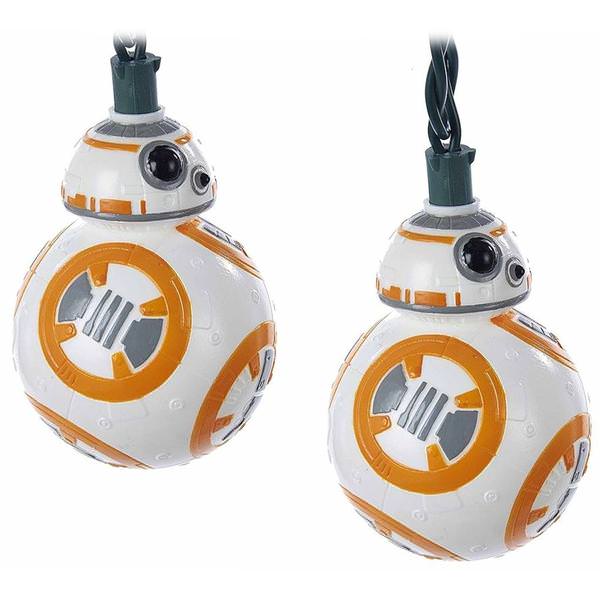 10 Light 12' Green Wire Star Wars™  BB8 String Set