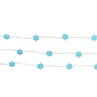 Kurt S. Adler 9' 20 Light Star of David Battery-Operated Star String Fairy Light