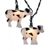 Kurt S. Adler 10 Light Green Wire Cow String Set