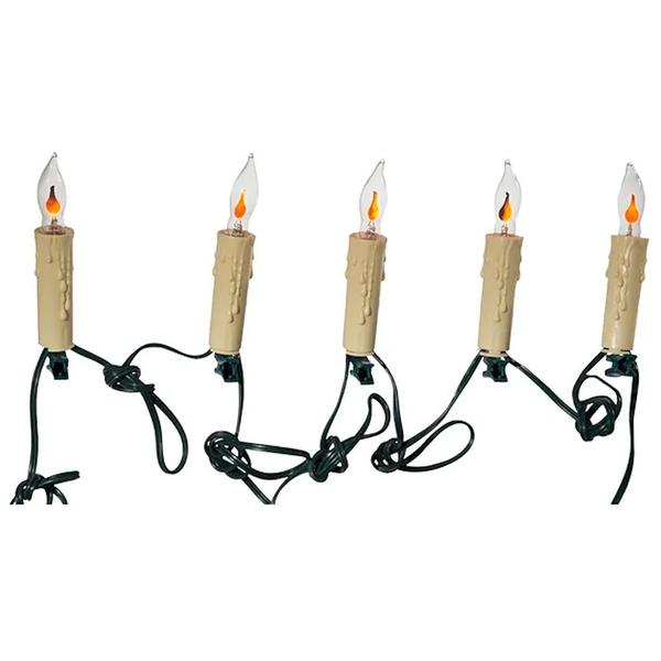 7 Light Flicker Flame String Set
