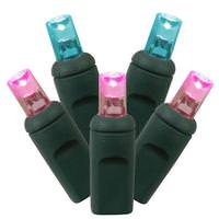 Kurt S. Adler 50 Light 25' Brown Wire Multi-Color Frost  Lights 