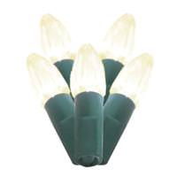 Kurt S. Adler 50 Light 25' Green Wire Warm White LED C3 String with 8" Spacing