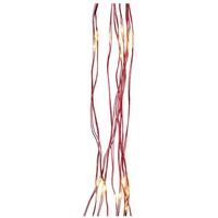 Kurt S. Adler 6.5' 200 Light Red Wire Warm White LED Light Set
