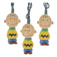 Kurt S. Adler 10 Light 12' Green Wire Peanuts Charlie Brown String Set